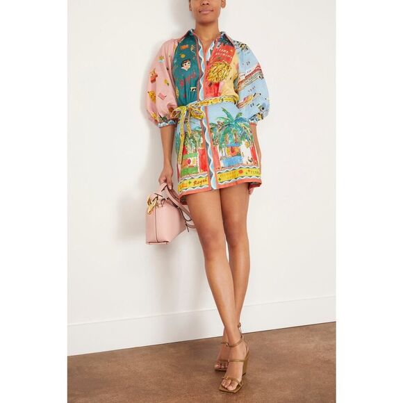 ALÉMAIS All Aboard Mini Dress - Multi AU6/US2 - Picture 1 of 12